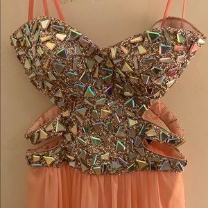 Beaded Prom Dress. Cocktail Dress.